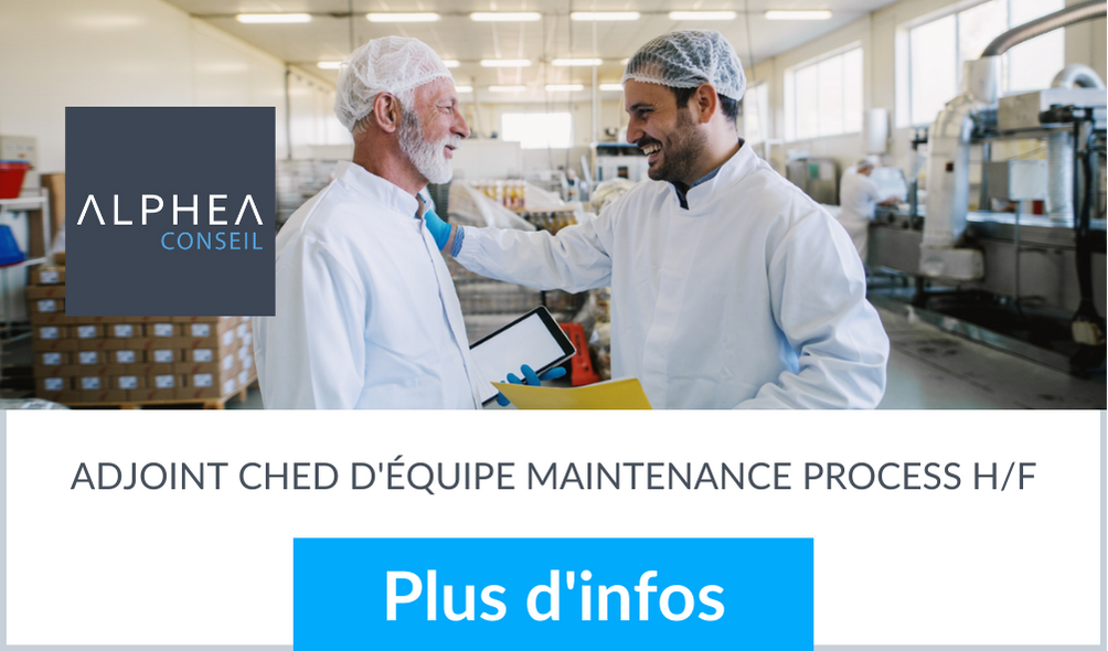 Adjoint chef d'equipe maintenance process