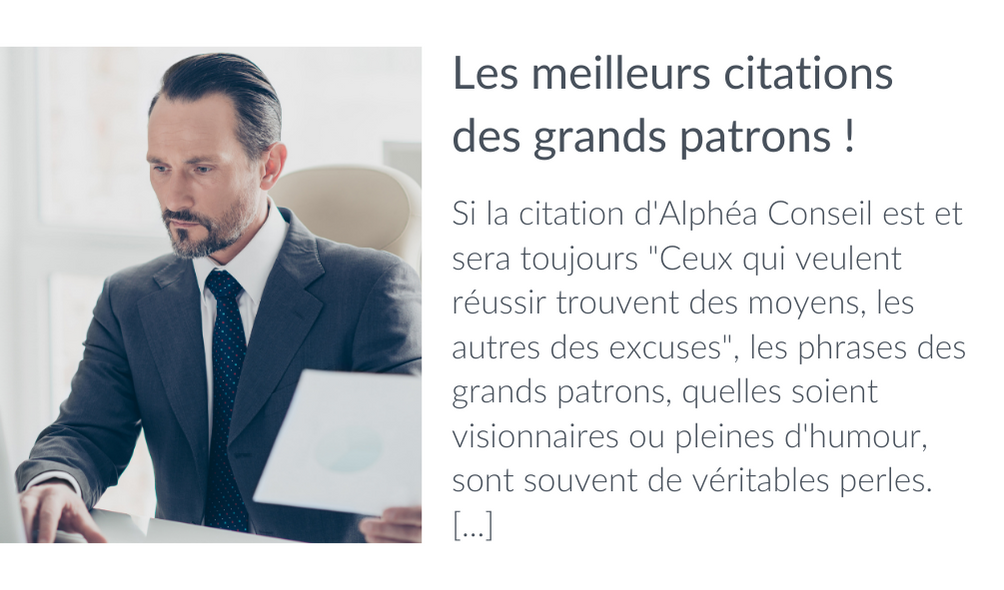 Citations grands patrons