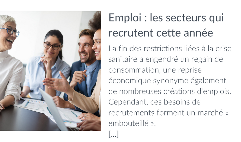 Emploi : les secteurs qui recrutent cette année