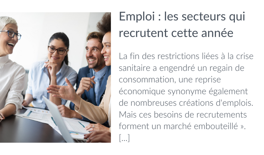 Emploi : les secteurs qui recrutent cette année