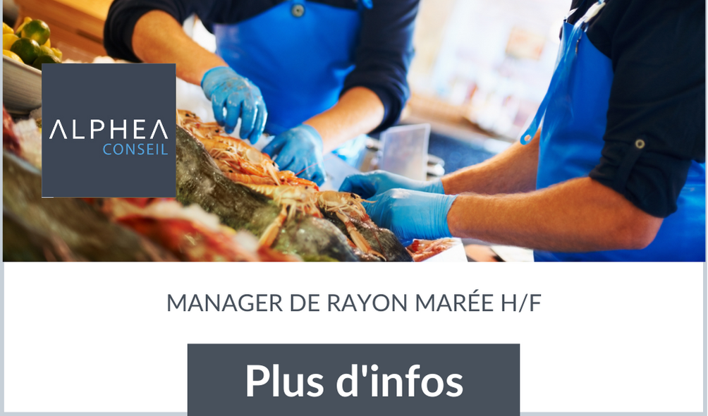 Manager de rayon marée